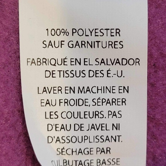 LL Bean Fleece Vest Full Zip Women’s Size Medium Ski Pockets Purple Polartec - Picture 4 of 9